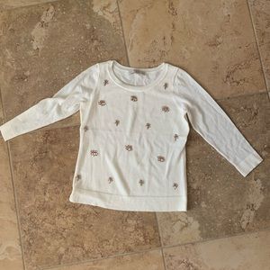 Loft Embellished Sweater